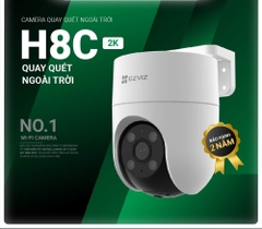 Camera EZVIZ H8C 3MP quay quét thông minh, hỗ trợ 4G, không wifi