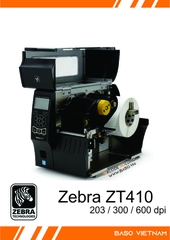 Máy in tem nhãn mã vạch Zebra ZT410-600 dpi cũ