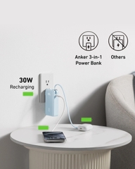 Pin Dự Phòng Anker Fusion 10000 30W (Tích hợp Cáp USB-C) - A1637