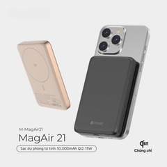 Pin dự phòng không dây Mazer 15W 10,000mAh Qi2 MagAir21