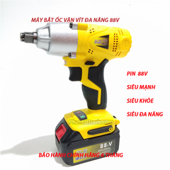 Bộ máy vặn siết ốc đa năng 88V 320Nm cực mạnh