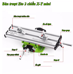 Combo Eto Bàn Trượt MiniQ + Eto Kẹp BG-6300-6258