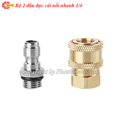 Combo Bộ Đầu Đực + Cái Nối Nhanh 1/4 BBT