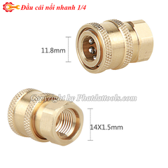 Combo Bộ Đầu Đực + Cái Nối Nhanh 1/4 BBT