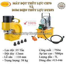 Bộ Máy Đột Thủy Lực CH70 và Bơm điện thủy lực DYBF2