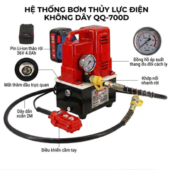 Bơm Thủy Lực Dùng Pin QQ-700D