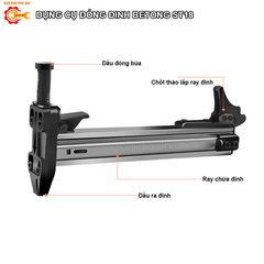 Combo Dụng Cụ Đóng Đinh Betong ST18 + Hộp Đinh ST18