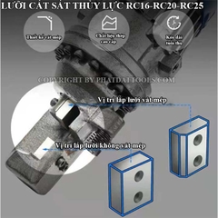 Lưỡi Cắt Sắt Thủy Lực RC16-RC20/22-RC25