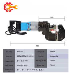 Máy Đột Lỗ Thủy Lực Cầm Tay PADA MHP-25