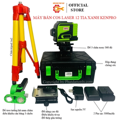 Máy Bắn Cos 12 Tia Xanh KENPRO (1PIN) KP-LZ12
