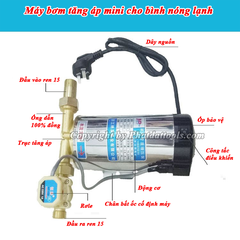 Bơm tăng áp cho bình nóng lạnh máy giặt 15WG