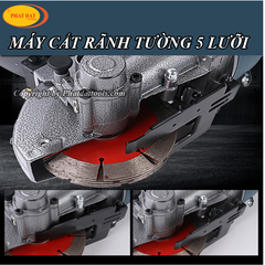Máy cắt rãnh tường 5 lưỡi Mige