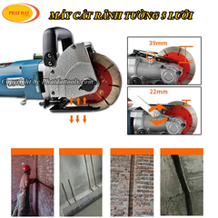 Máy cắt rãnh tường 5 lưỡi Mige