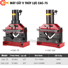 Máy cắt sắt V thủy lực CAC75