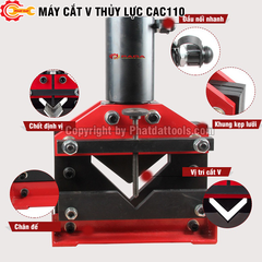 Máy cắt sắt V thủy lực CAC110