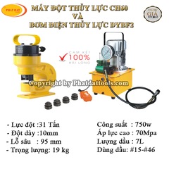 Bộ Máy Đột Thủy Lực CH60 và Bơm điện thủy lực DYBF2