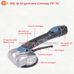 Combo Máy Ốp Lát Gạch Caowang TP701-2P ( 2 Pin)
