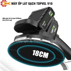 Combo Máy Ốp Gạch Topvel V10-2Pin