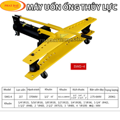 Máy uốn ống thủy lực rời PADA DWG-4