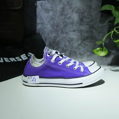 Outlet Converse classic thấp cổ vải tím COUT169