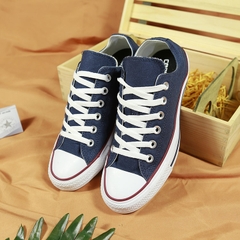 Outlet Converse thấp cổ vải xanh navy CTVX101