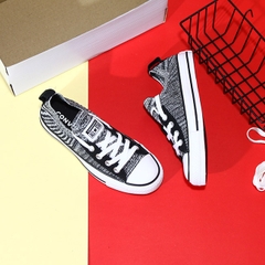 Outlet Converse shoreline knit  thấp cổ vải đen CTVD089