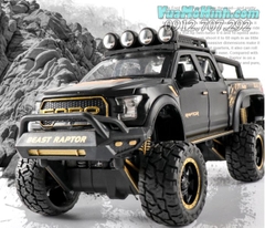 Ô Tô Mô Hình Tĩnh Xe Bán Tải Ford F-150 Beast Raptor 6X6 tỉ lệ 1:28 Vỏ Kim Loại.