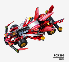 Đồ chơi lắp ráp mô hình Lego siêu xe phong cách robot chiến đấu Bộ xếp hình xe oto cho trẻ 296 chi tiết