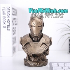 Mô hình Tượng bán thân người sắt Ironman Tony Stark MK46 Mavel Iron man cao 18cm