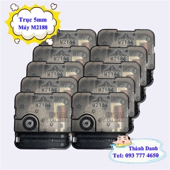 Combo 100 máy đồng hồ kim giật M2188 trục 5mm loại thường kèm kim số 03 dài 8cm