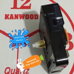 Máy đồng hồ treo tường kim trôi Kanwood trục 5mm xịn, kim riêng tùy chọn.