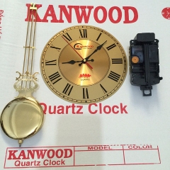 Bộ lắc 5 món mặt số 30cm la mã kim trôi Kanwood