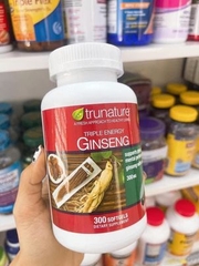 Viên uống nhân sâm Trunature Triple Energy Ginseng with Eleuthero 300mg (mua hộ)