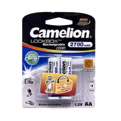Bộ sạc nhanh có màn hình Camelion BC-1012 kèm 2 pin sạc AA2700mAh