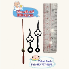 Máy đồng hồ treo tường Đài Loan 12888 trục 18mm Quartz Cốt nhỏ có kim riêng.