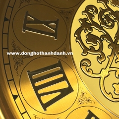 Mặt số tủ đứng tròn 27cm China Hoa văn đồng