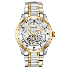 Đồng hồ nam tự động Bulova Silver Skeleton Dial