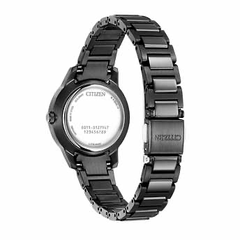 Đồng hồ nữ thạch anh bằng thép không gỉ màu đen thông thường của Citizen Eco-Drive EW2595-57E  (mua hộ bạn nhé )      e.