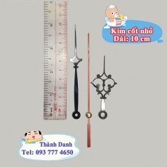 Máy đồng hồ treo tường Đài Loan 12888 trục 18mm Quartz Cốt nhỏ có kim riêng.