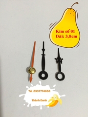 Máy đồng hồ treo tường Đài Loan 12888 trục 6mm Quartz có kim tùy chọn
