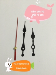 Máy đồng hồ treo tường kim trôi Kanwood trục 5mm xịn, kim riêng tùy chọn.