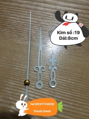 Máy đồng hồ treo tường kim trôi Kanwood trục 5mm xịn, kim riêng tùy chọn.