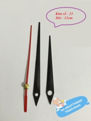 Máy đồng hồ treo tường kim trôi Kanwood trục 5mm xịn, kim riêng tùy chọn.