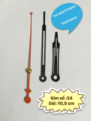 Máy đồng hồ treo tường kim trôi Kanwood trục 5mm xịn, kim riêng tùy chọn.