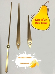Máy đồng hồ treo tường kim trôi Kanwood trục 5mm xịn, kim riêng tùy chọn.