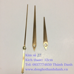 Máy đồng hồ treo tường  kim trôi Kanwood trục 13mm có kèm kim.