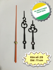 Máy đồng hồ treo tường kim trôi Kanwood trục 5mm xịn, kim riêng tùy chọn.
