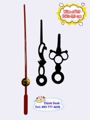 Máy đồng hồ treo tường Đài Loan 12888 trục 6mm Quartz có kim tùy chọn