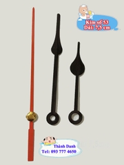 Máy đồng hồ treo tường kim trôi DQ-S518 trục 13 mm, Đài Loan kèm kim số 53 dài 7,5cm