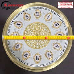 Mặt số tủ đứng tròn 32cm Hột ngọc viền bông